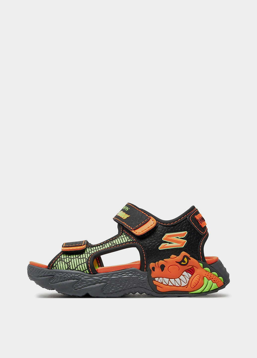 Черные кэжуал сандалии Skechers на липучке