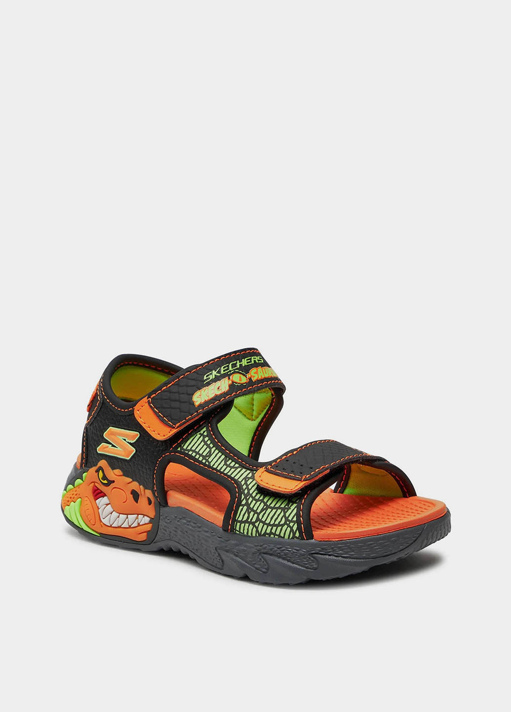 Черные кэжуал сандалии Skechers на липучке