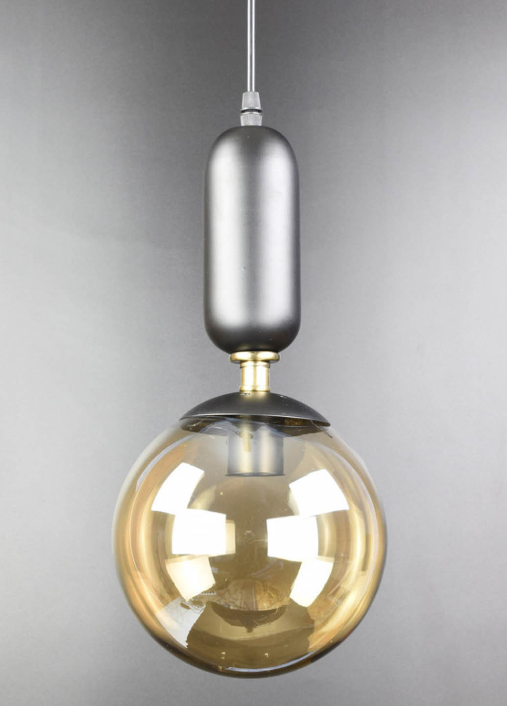 Люстра стельова підвісна в стилі LOFT (лофт) 12015/1-br Чорний 40х18х18 см. Handmade (234538016)