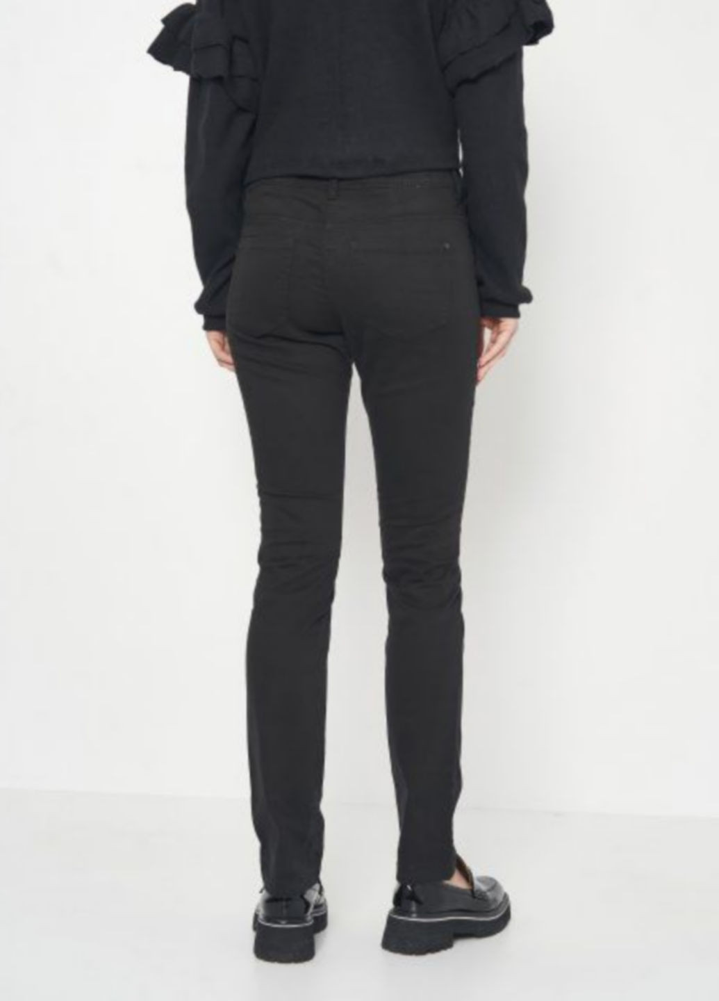 Черные кэжуал демисезонные зауженные брюки Tom Tailor