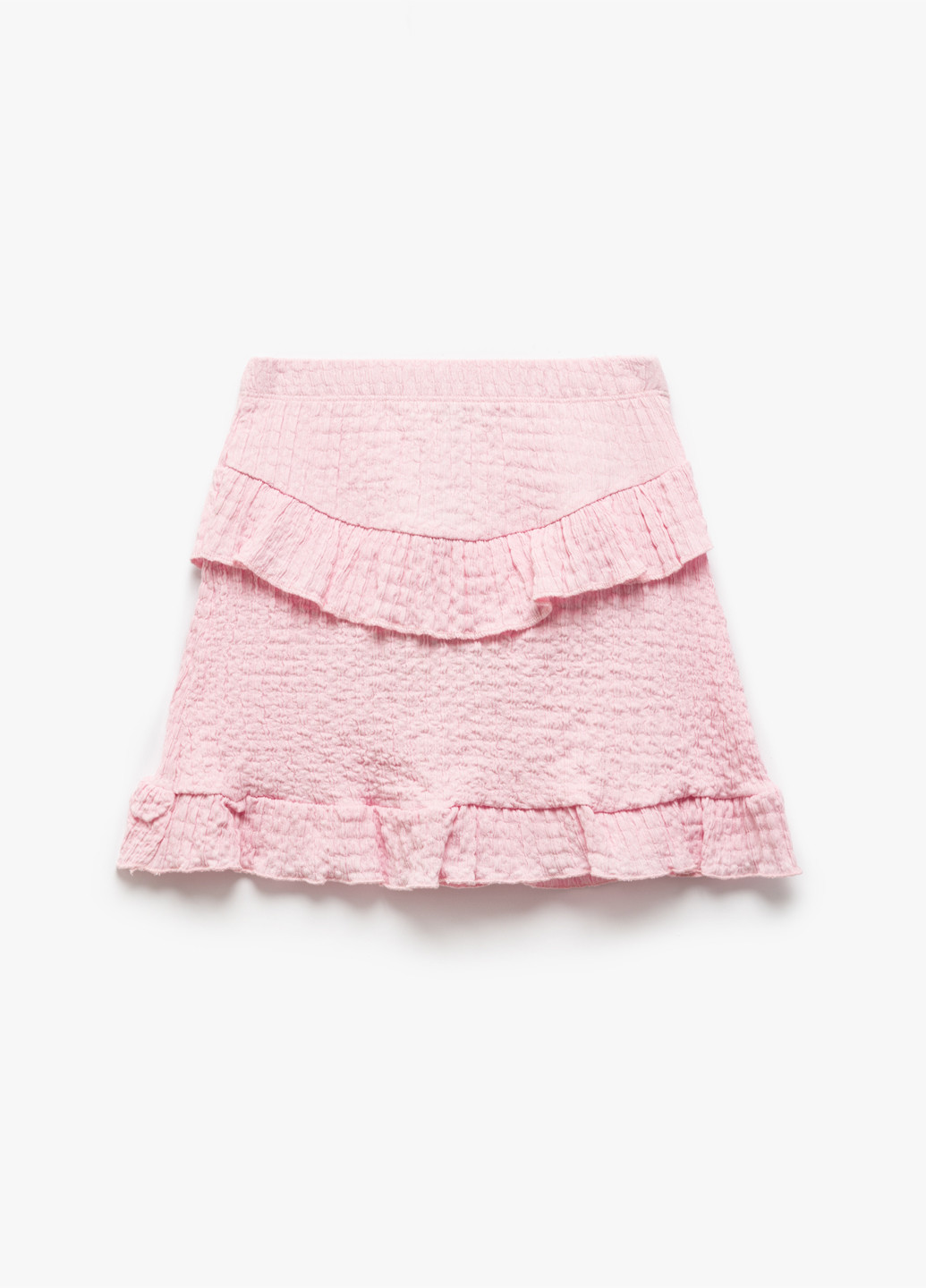 Светло-розовая кэжуал однотонная юбка KOTON а-силуэта (трапеция)