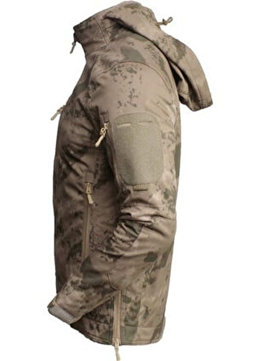 Комбінована демісезонна куртка чоловіча тактична мультикам туреччина софтшел soft-shell зсу s 8634 койот Combat