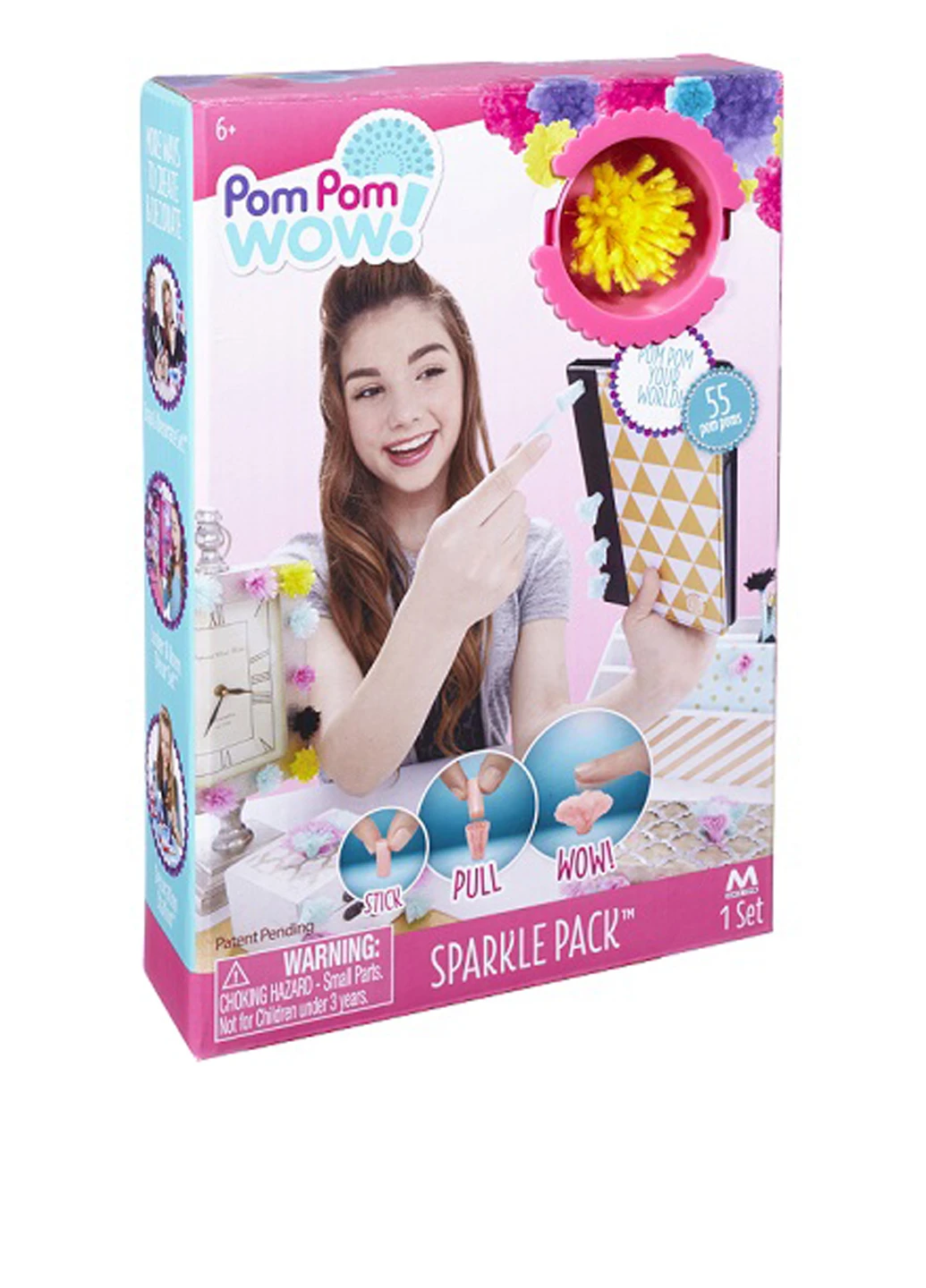 Игровой набор Pom Pom Wow! - ГЛАМУР (55 помпонов с люрексом, 6 цветов) Pom Pom Wow! (17507187)