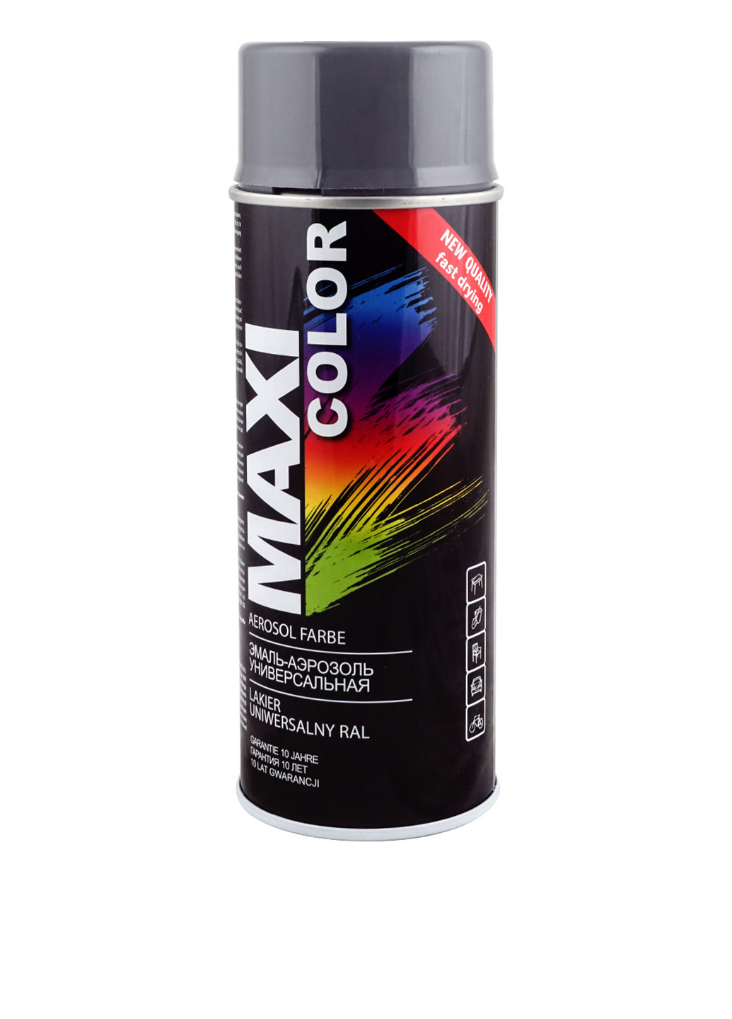 Эмаль аэрозольная универсальная декоративная Ral 7024 графитово-серый 400 мл Maxi Color (149752067)