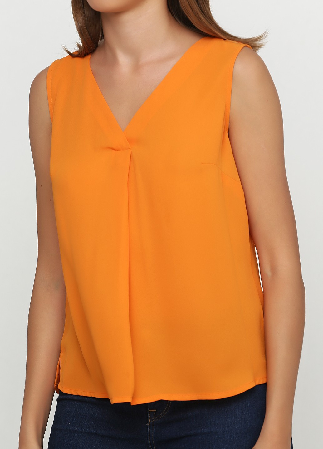 Оранжевая демисезонная блузка TU