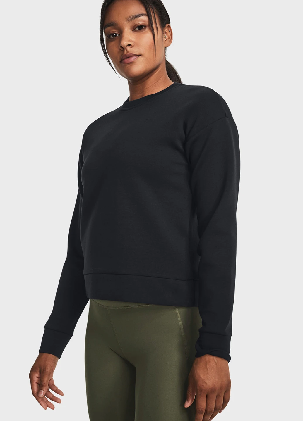 Чорний світшот Under Armour логотип без декору (263207473)