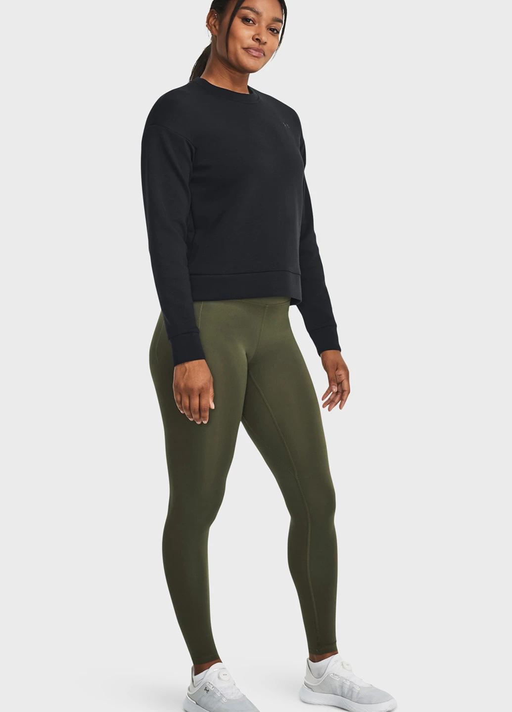 Чорний світшот Under Armour логотип без декору (263207473)