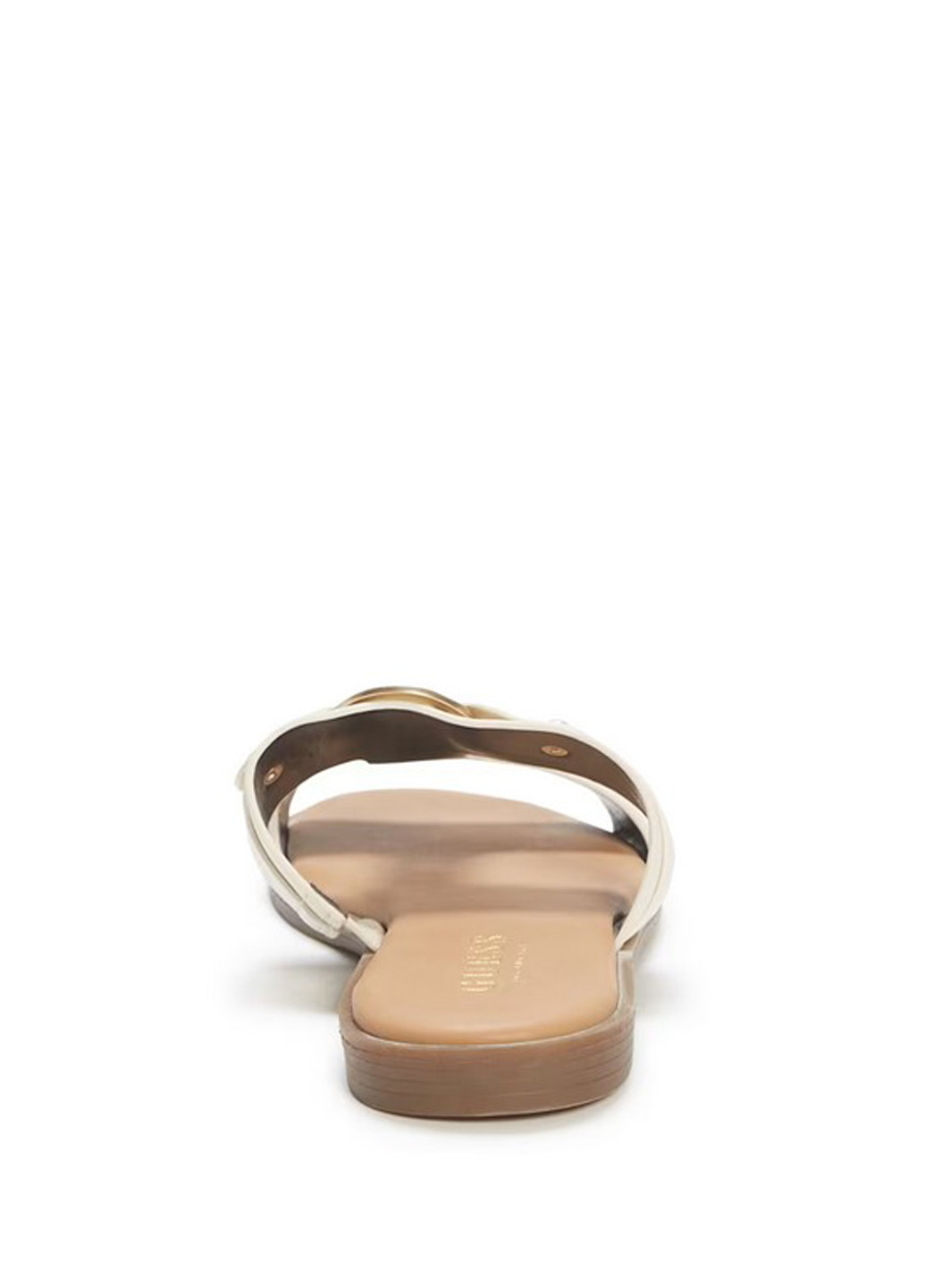 Молочные шлепанцы Guess с заклепками