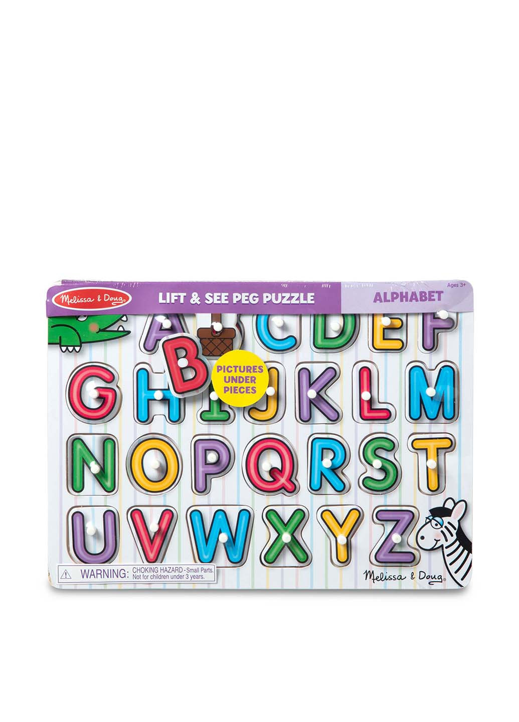 Дерев'яна рамка-вкладиш Англійська абетка, 22х29 см Melissa & Doug (251711114)