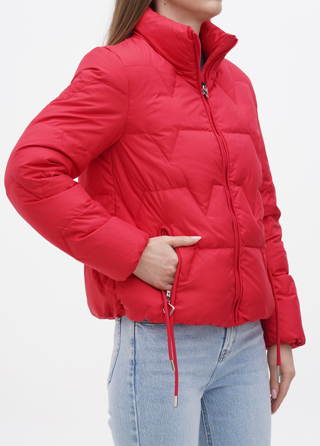 Красная демисезонная куртка Fly luxury