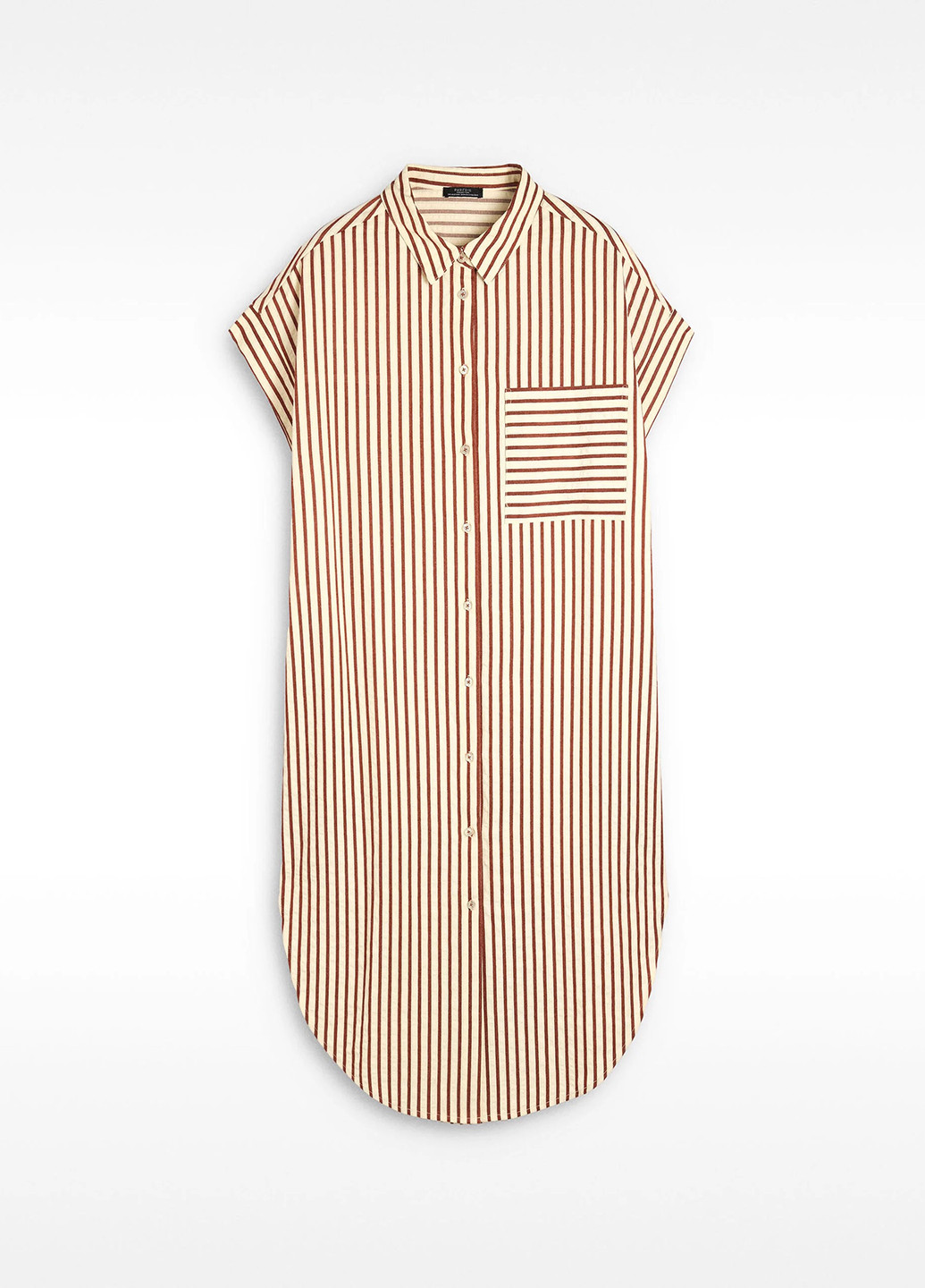 Червона кежуал сукня сукня-сорочка Parfois в смужку