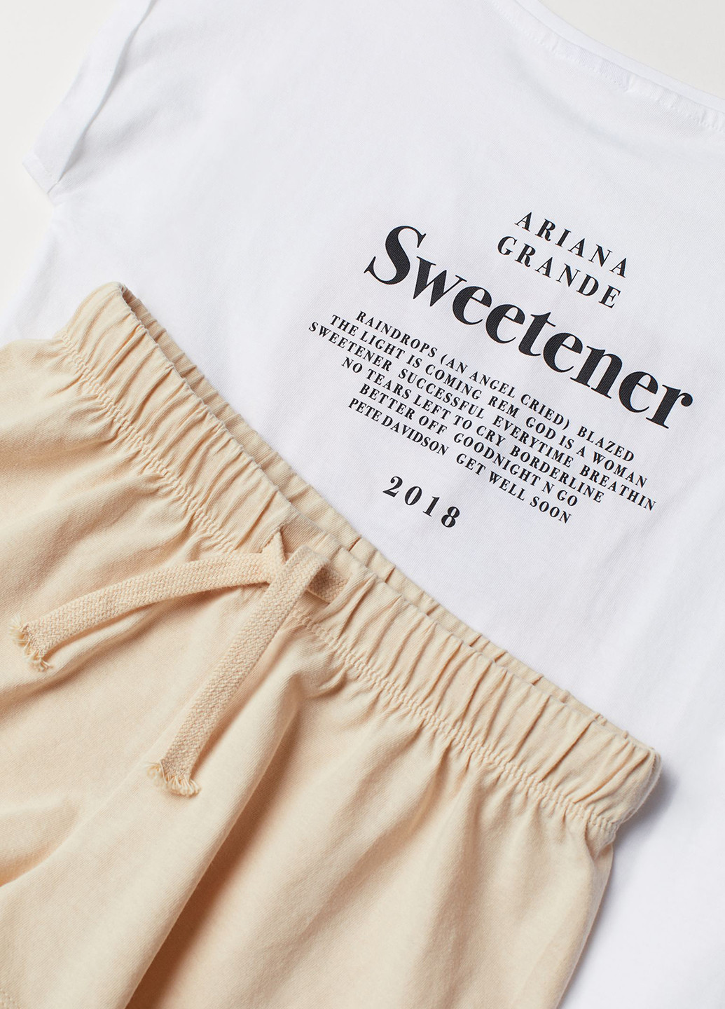 Комбінована всесезон піжама (шорти та футболка) H&M