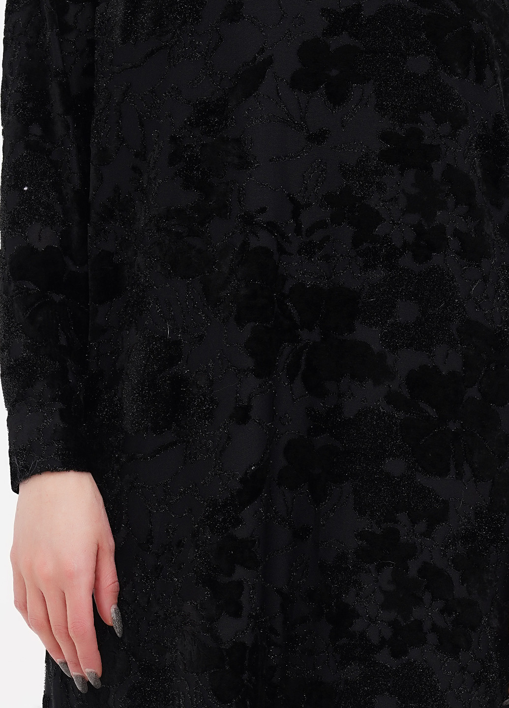 Черное кэжуал платье Luisa Viola однотонное