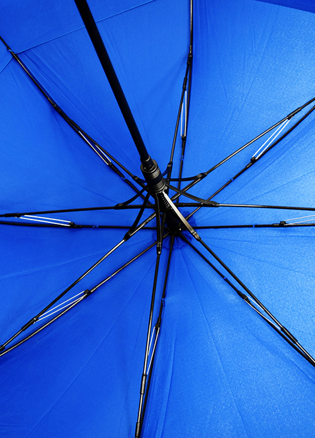 Тёмно-синий зонт-трость полуавтомат, 130 см Bergamo (130449975)
