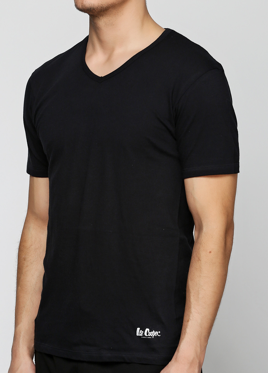Черная футболка с коротким рукавом Lee Cooper