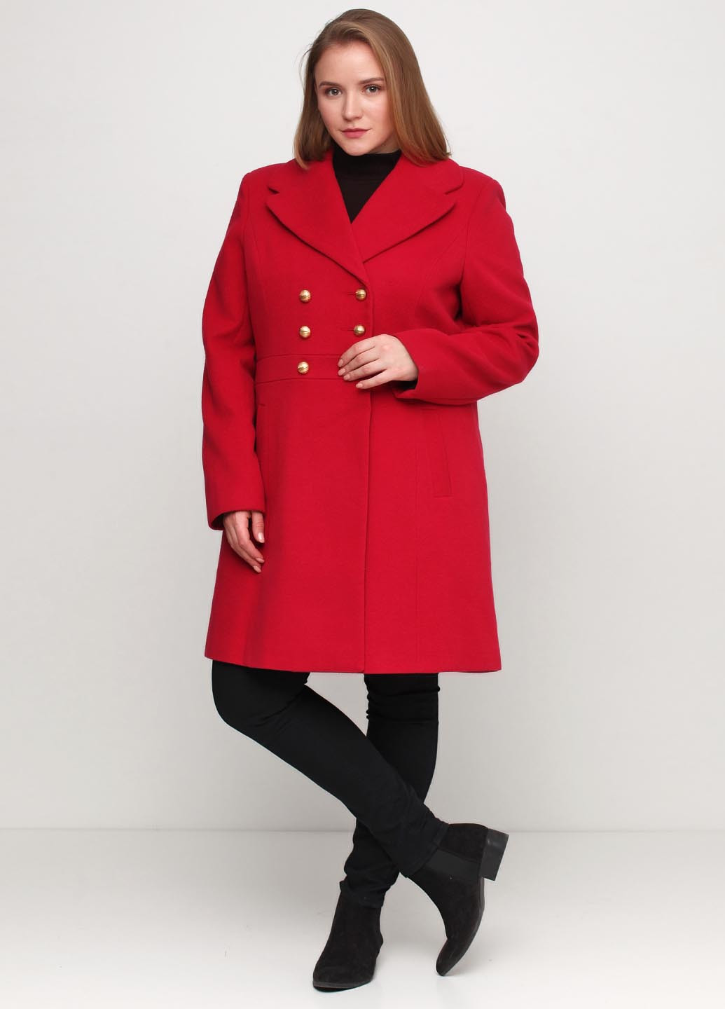 Червоне демісезонне Пальто London design
