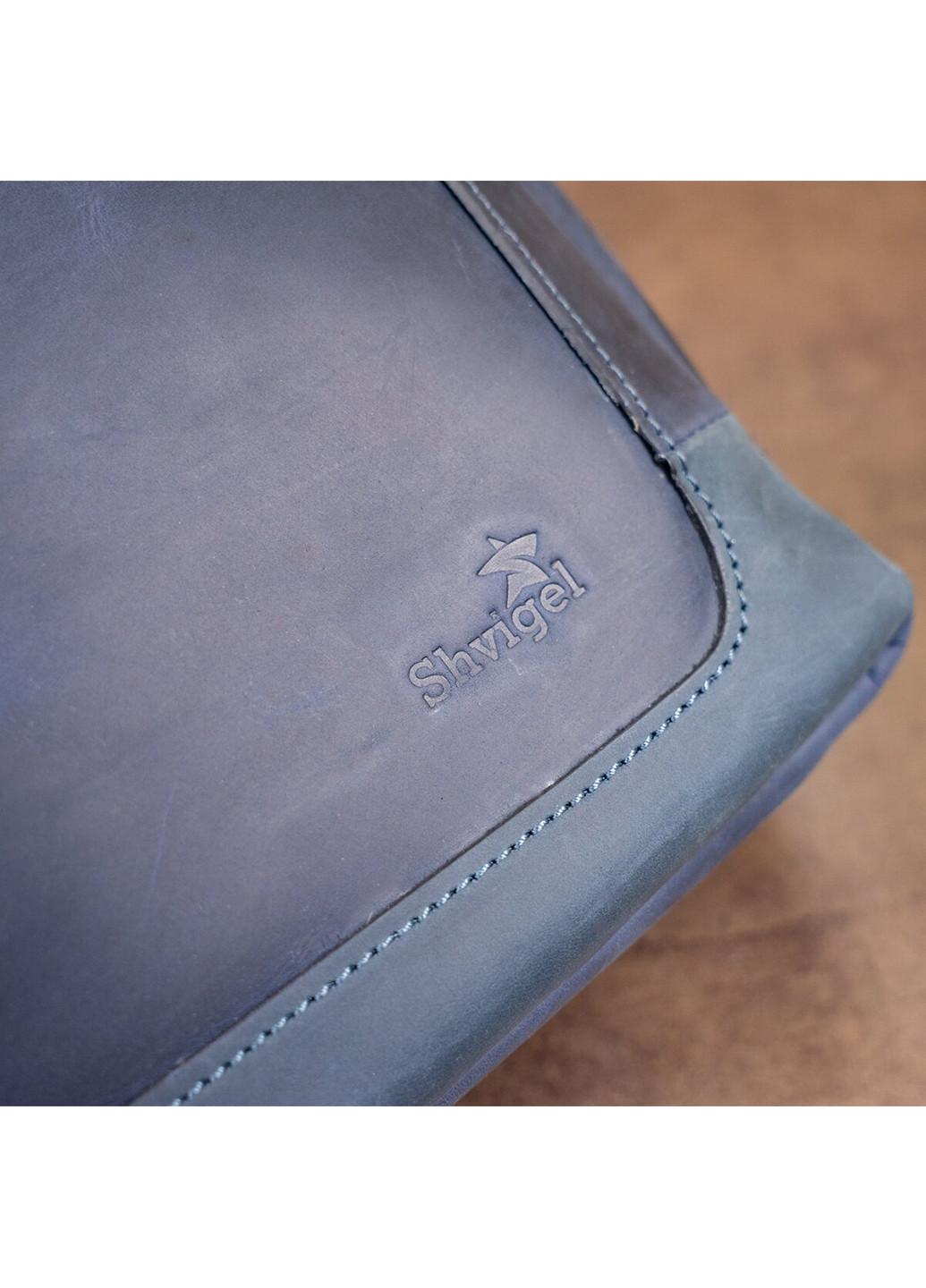 Мужская кожаная сумка для ноутбука 35х26х6 см Shvigel (252134174)