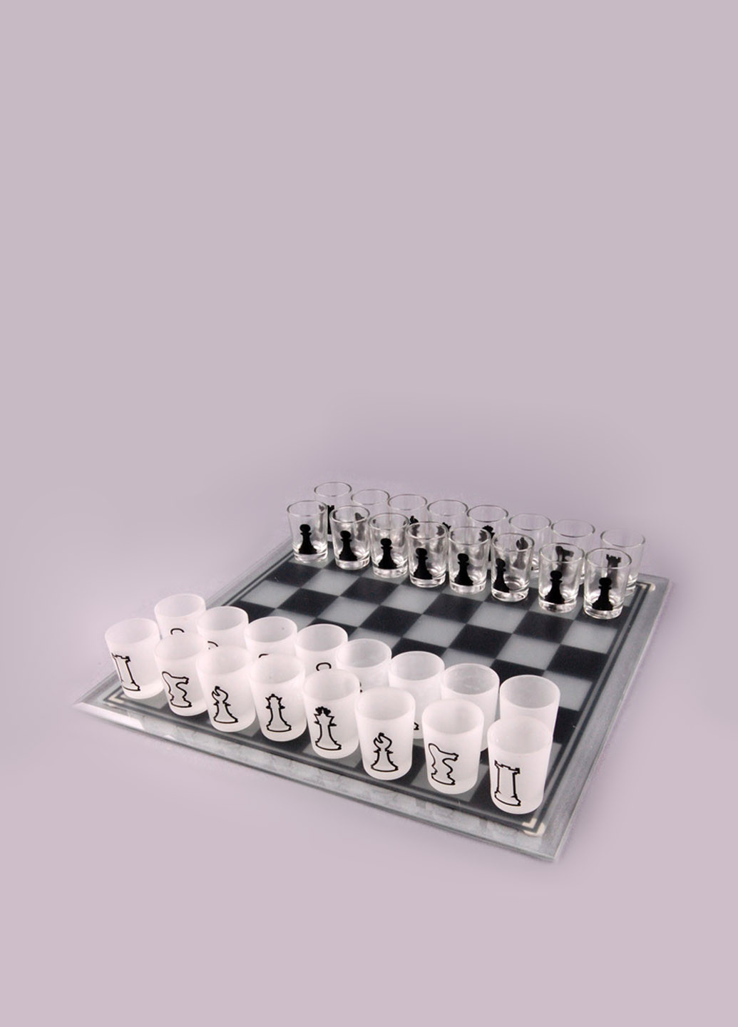 Игра настольная "Шахматы" (32 рюмки, доска) Lefard (16988941)