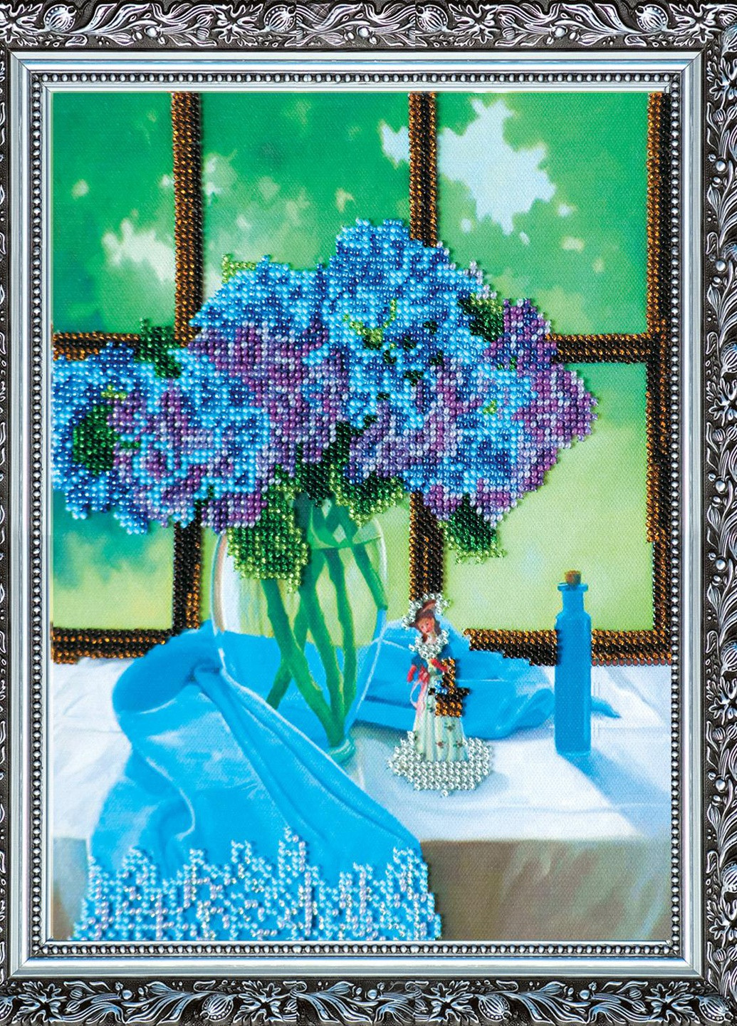 Набор для вшивки бисером на натуральном художественном холсте "Сиреневое настроение" Абрис Арт AB-067 Abris Art (255337303)