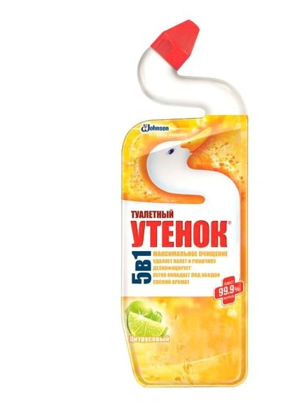 Засіб Туалетний каченя 5 в 1 Цитрусова свіжість 500 мл Duck (248072182)