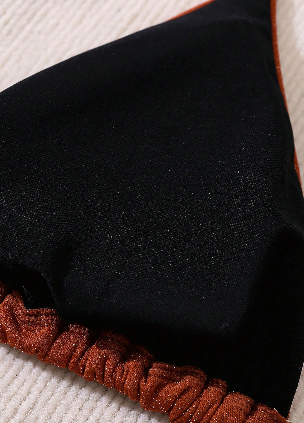 Теракотовий демісезонний купальник (ліф, трусики) роздільний, бікіні SHEIN