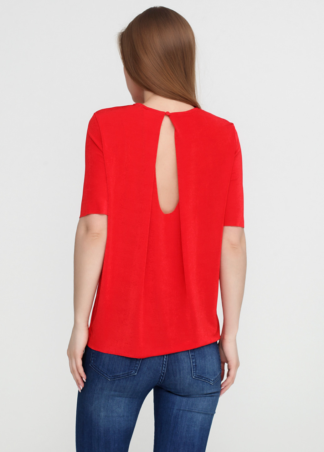 Красная летняя блуза Pieces