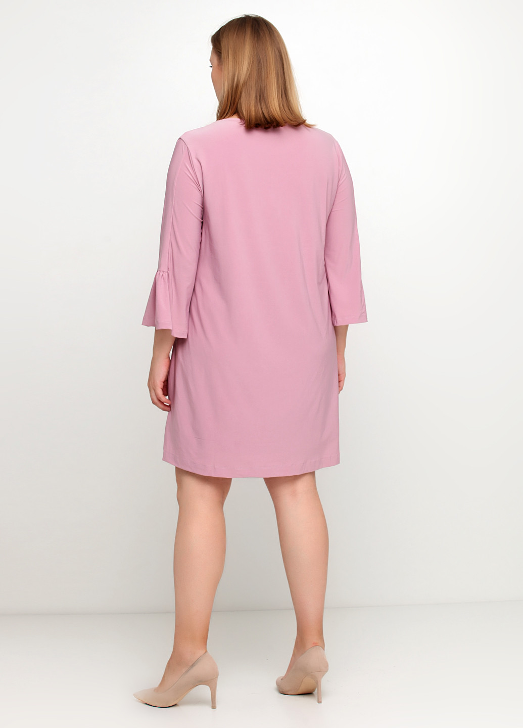 Рожева кежуал сукня а-силует Cookie Culture однотонна