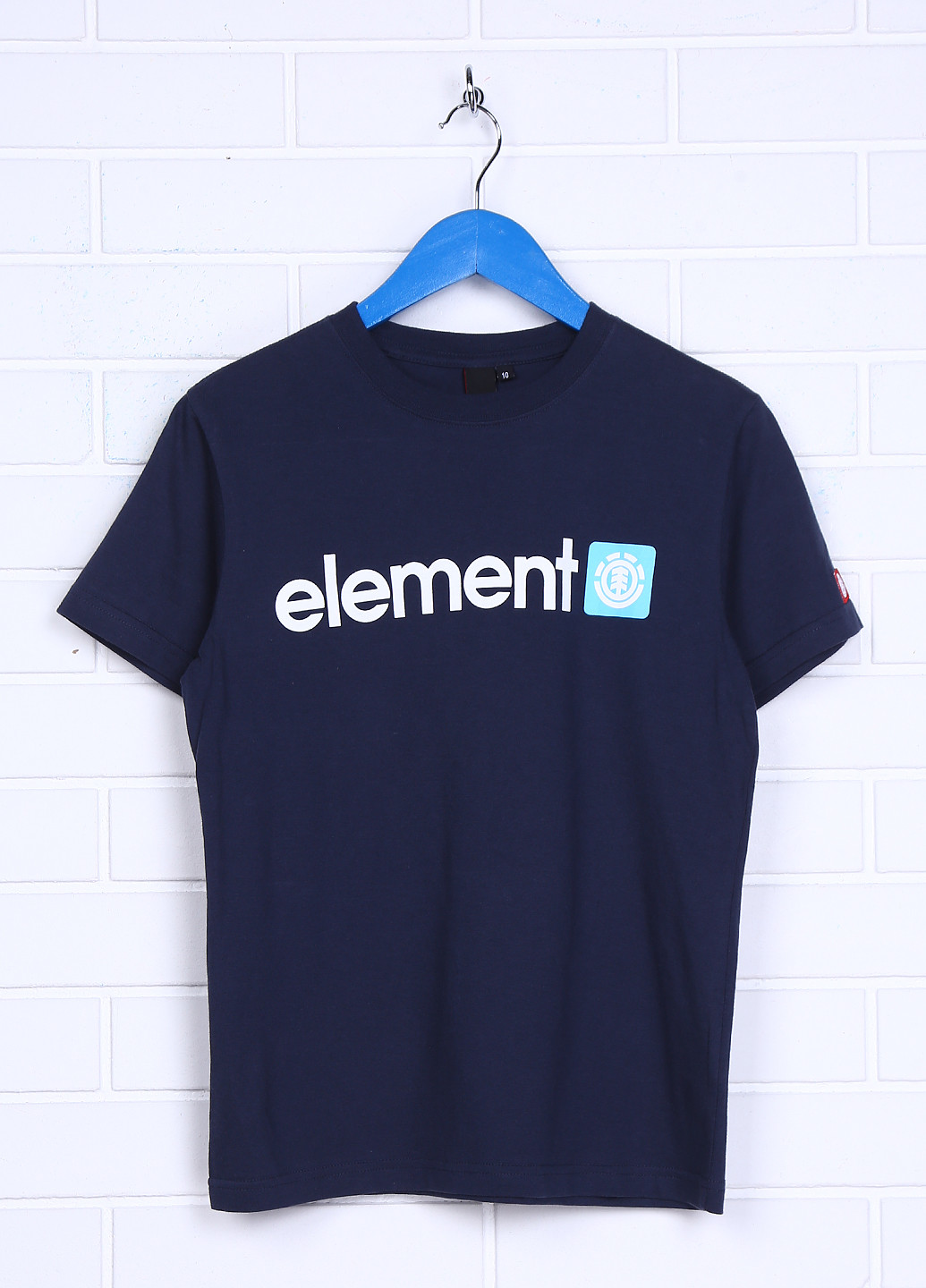 Темно-синяя летняя футболка с коротким рукавом Element