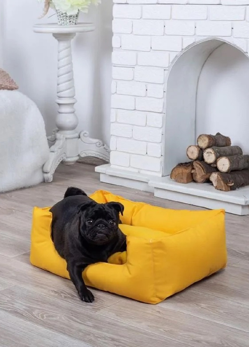 Лежак лежанка для котов и собак спальное место 60х45х20 см (13598-Нов) Желтый Francesco Marconi (251083142)