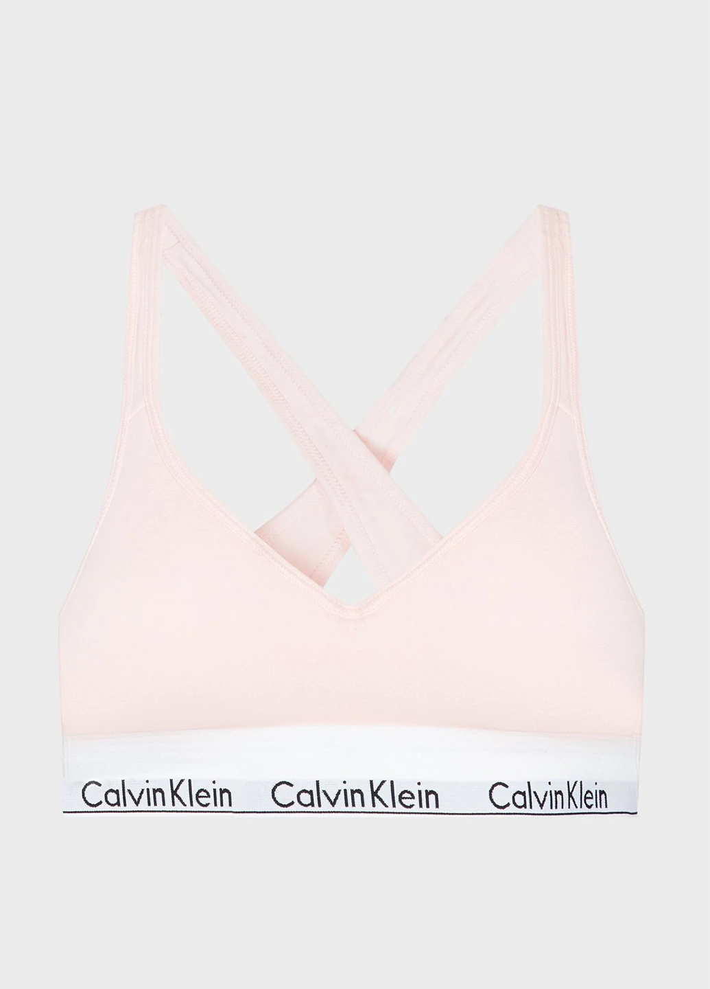 Розовый топ бюстгальтер Calvin Klein без косточек хлопок