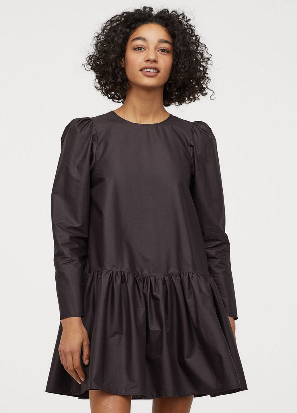 Чорна кежуал сукня а-силует H&M однотонна