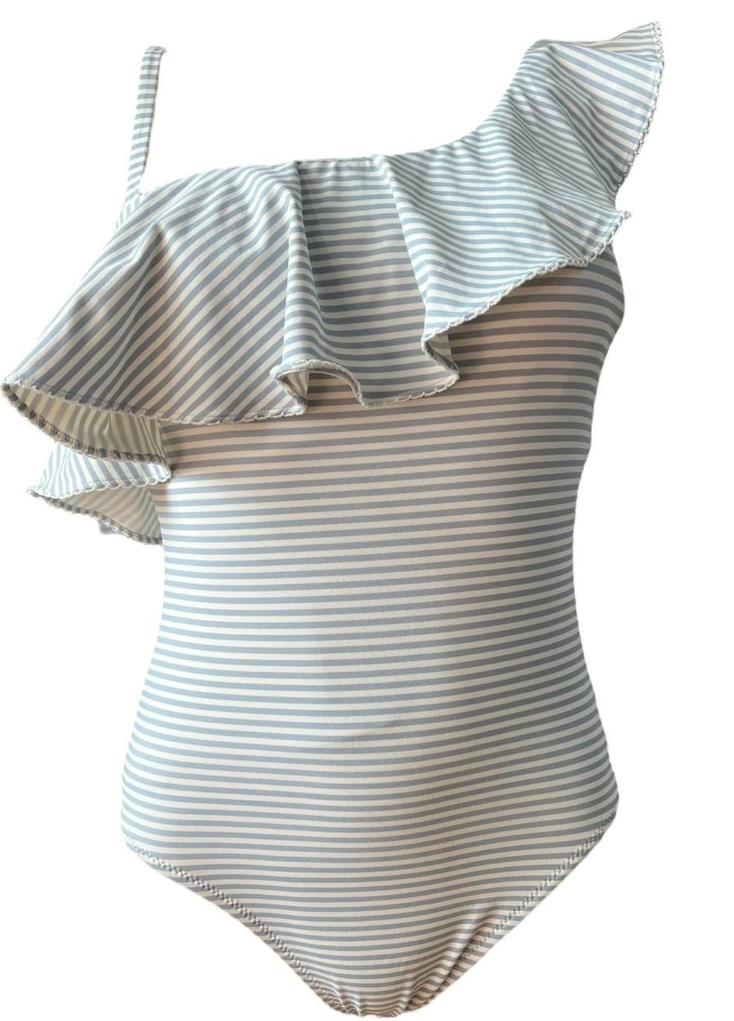 Голубой летний купальник слитный Garnet Hill