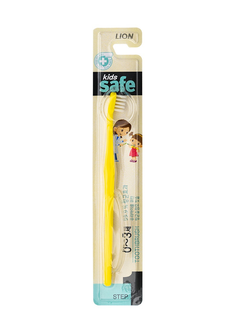 Детская зубная щетка Kids Safe, 0-3 года, нано-серебрянное покрытие, 1 шт Lion Corea 8806325611523 (236506790)