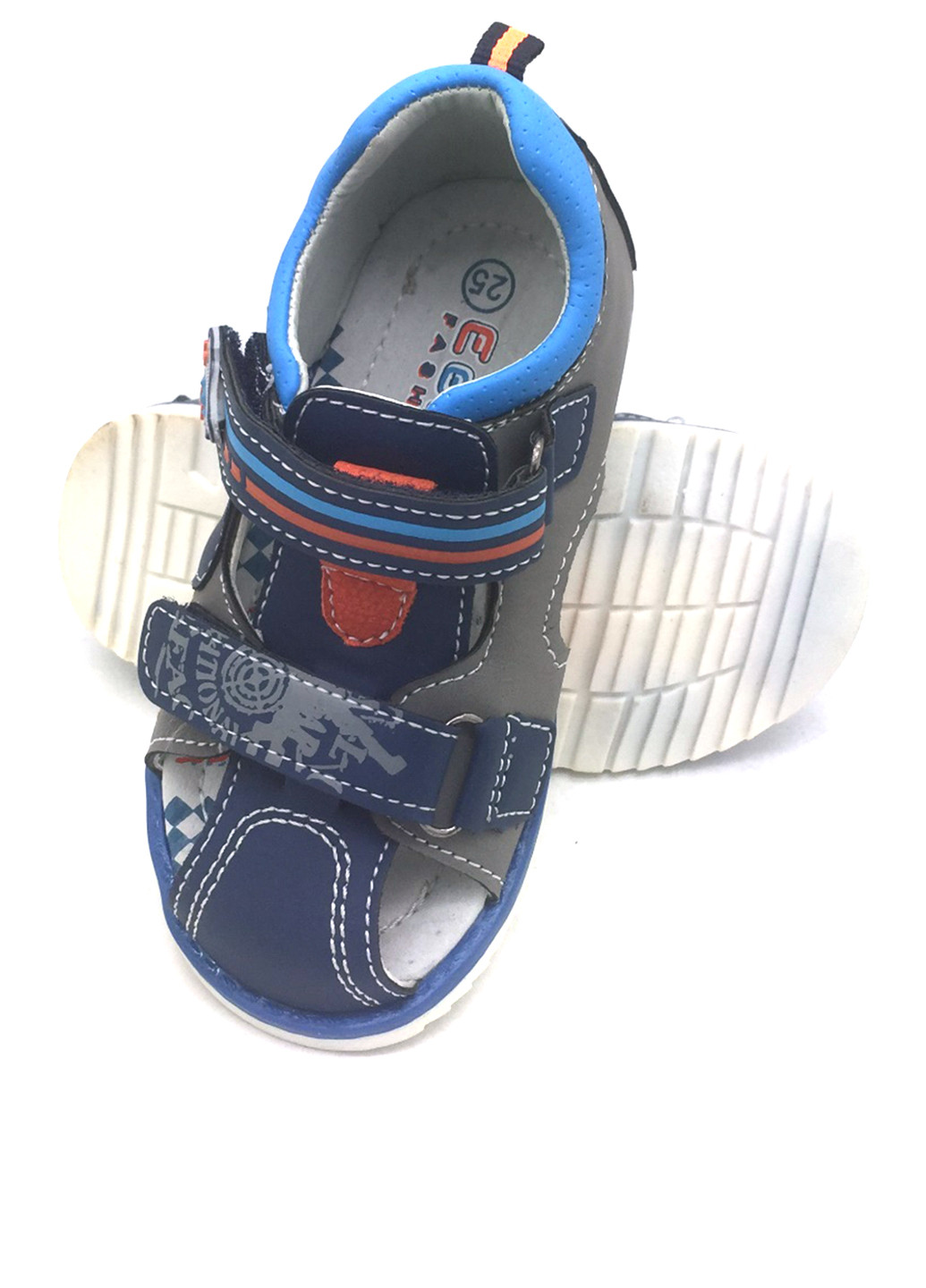 Темно-синие кэжуал сандалии EEBB на липучке