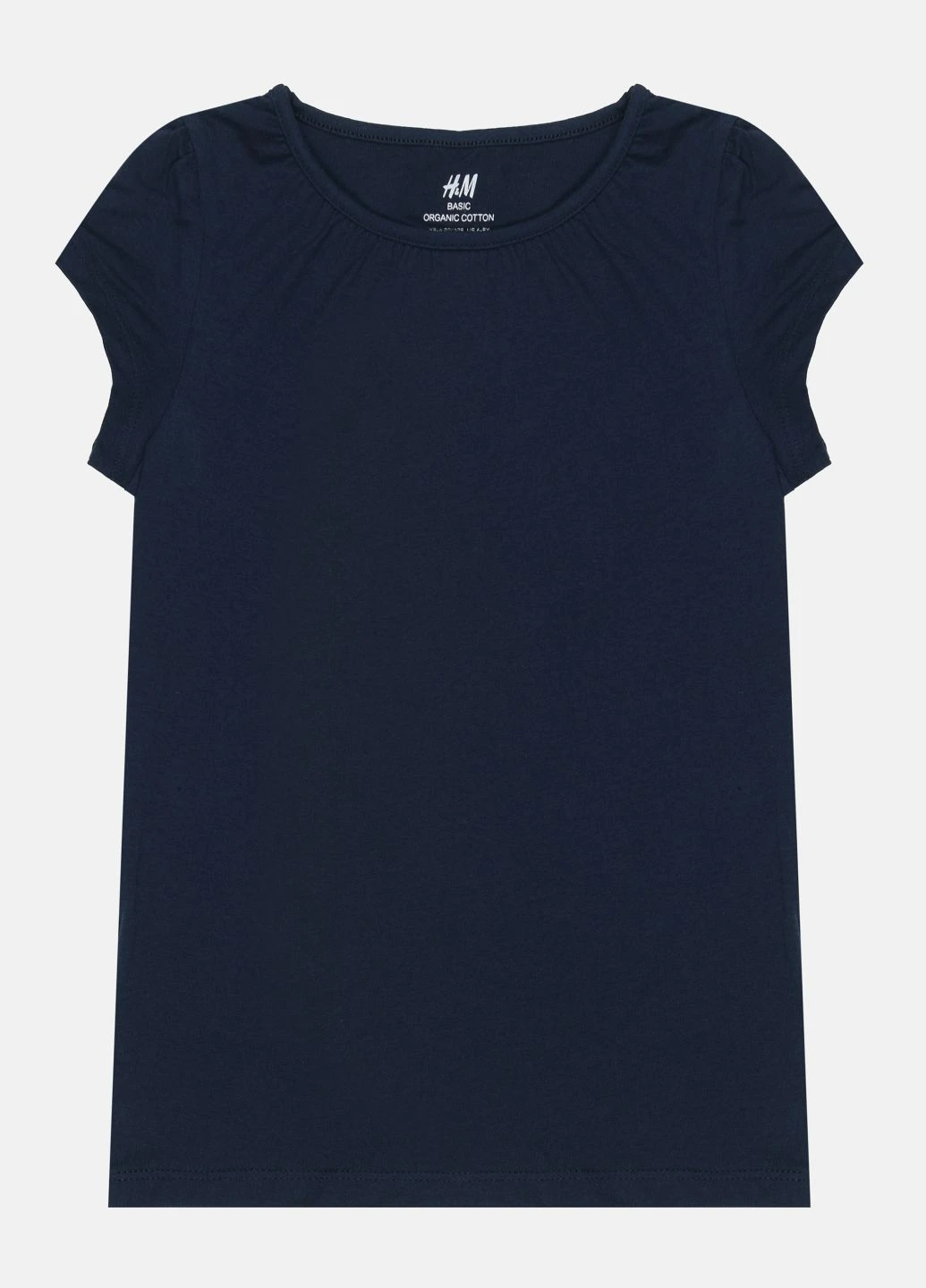 Темно-синя літня футболка H&M