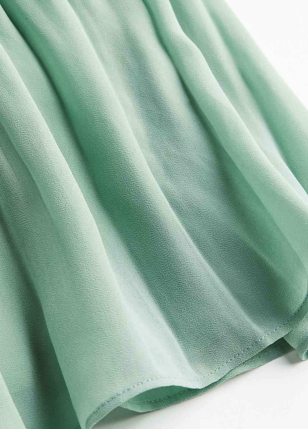 М'ятна кежуал сукня плісована H&M однотонна