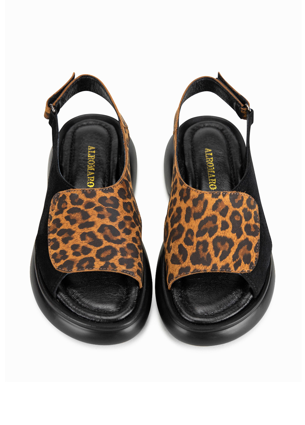 Черные босоножки Alromaro на липучке