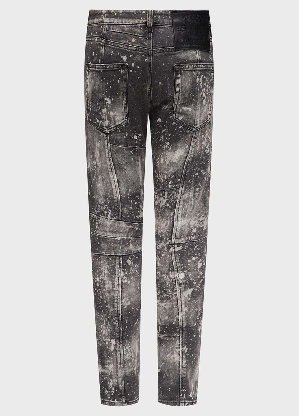 Черно-белые демисезонные зауженные джинсы Diesel