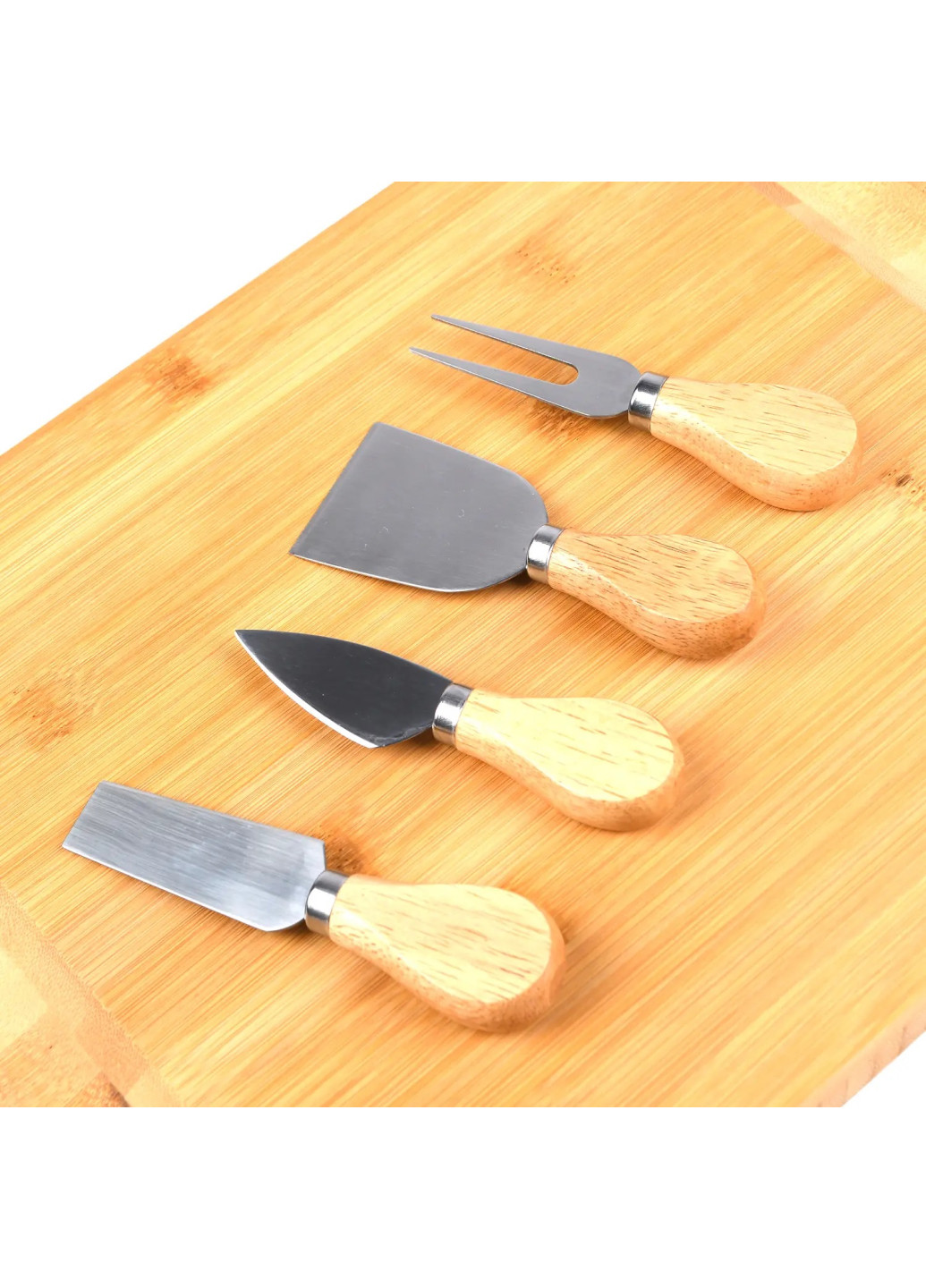 Доска для подачи и сервировки сыра с набором ножей, 40х28х3 см TV-magazin (296997910)