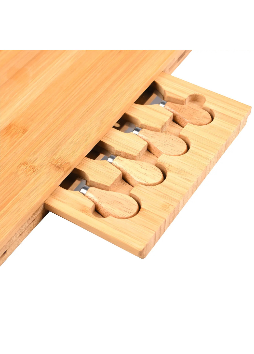 Доска для подачи и сервировки сыра с набором ножей, 40х28х3 см TV-magazin (296997910)