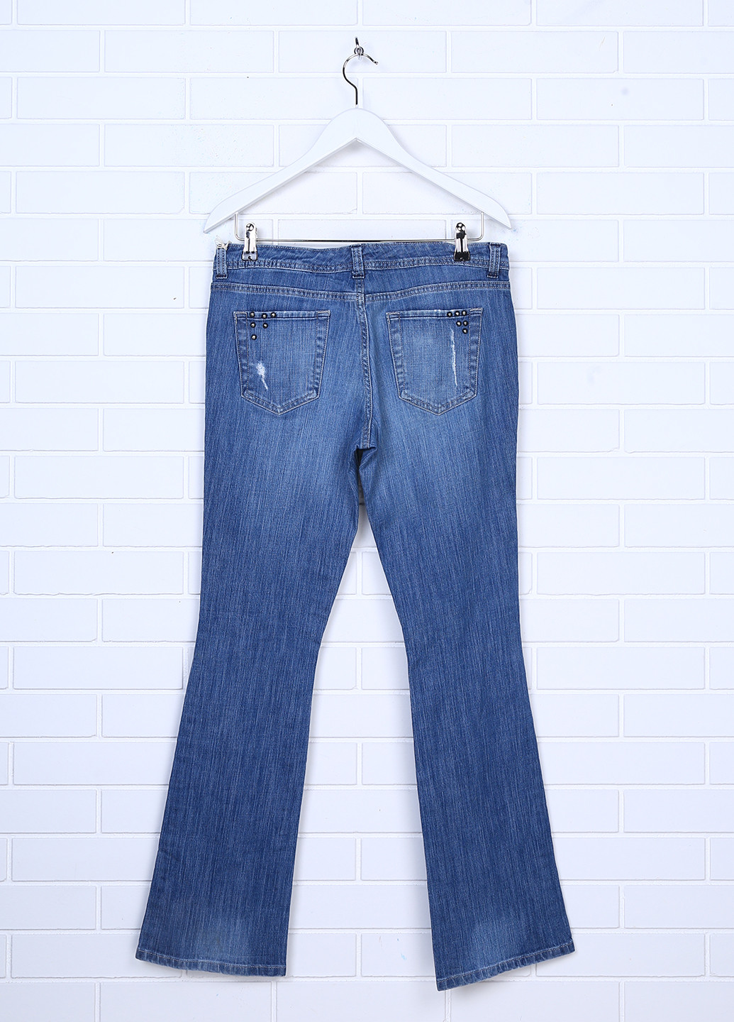Темно-голубые демисезонные клеш джинсы Mossimo Supply Co