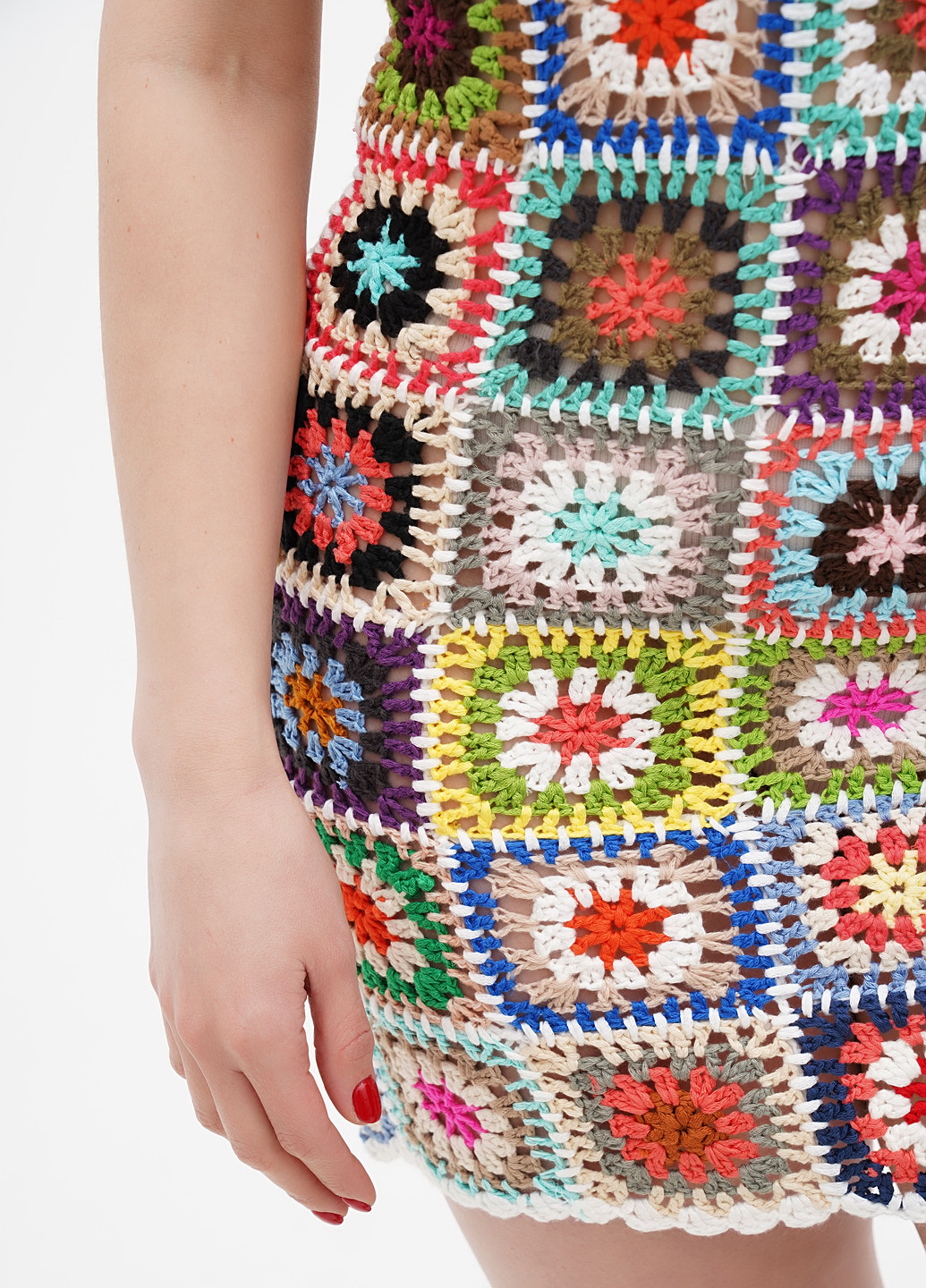 Комбинированное кэжуал платье с открытой спиной Boohoo с геометрическим узором
