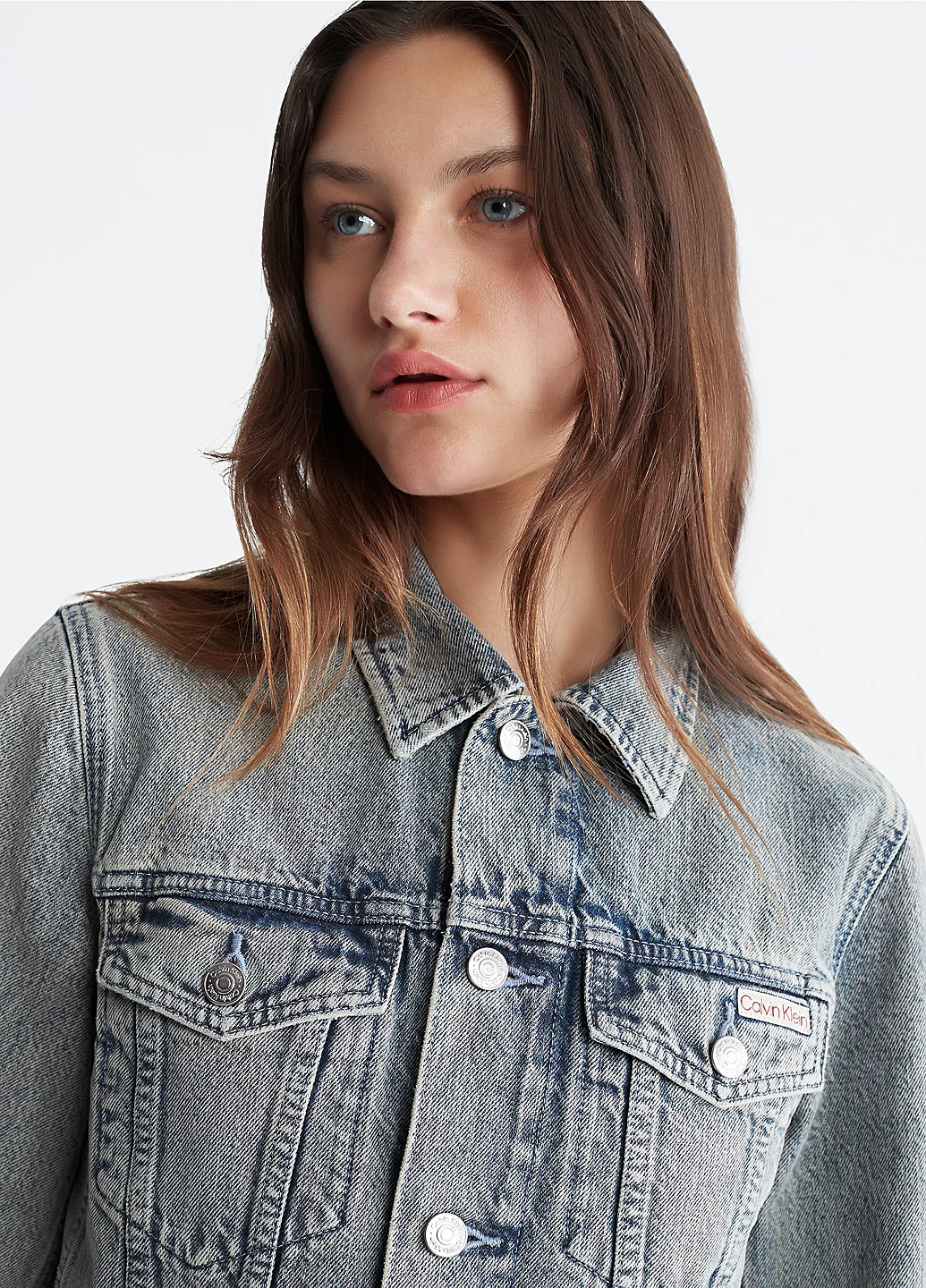 Серая демисезонная куртка Calvin Klein