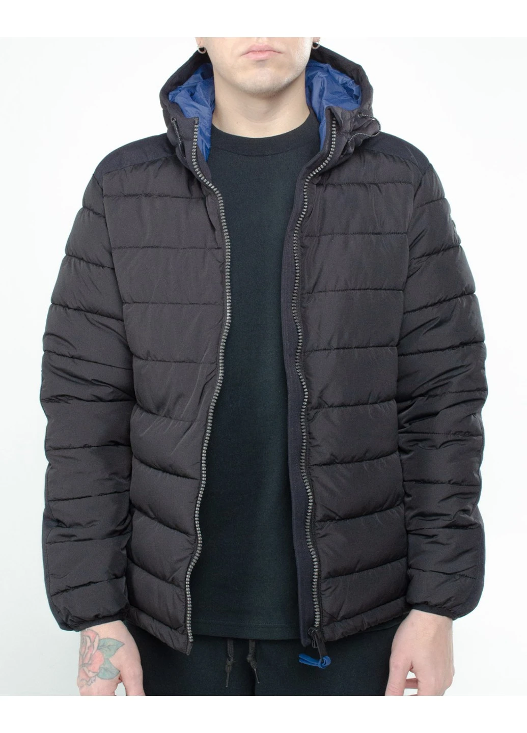 Черная зимняя куртка man jacket fix hood CMP