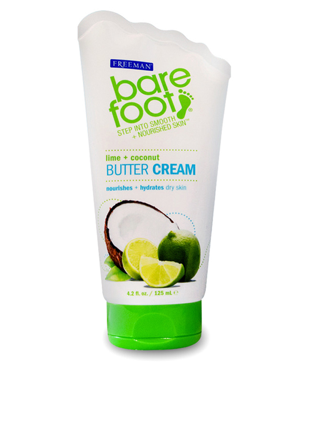 Крем-масло для ніг "Лайм і Кокос" Bare Foot Butter Cream Lime and Coconut 125 мл Freeman (88096866)