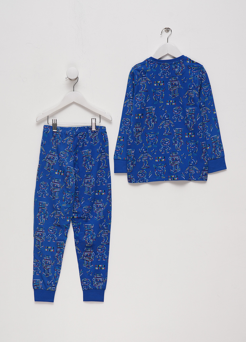 Синя всесезон піжама (лонгслів, штани) лонгслив + брюки C&A