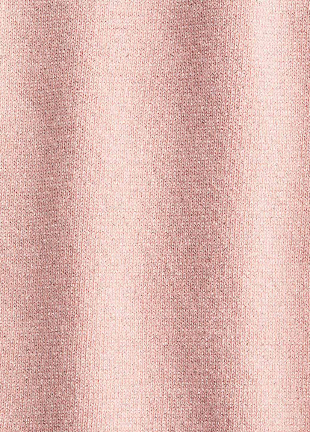 Светло-розовые кэжуал демисезонные прямые брюки H&M