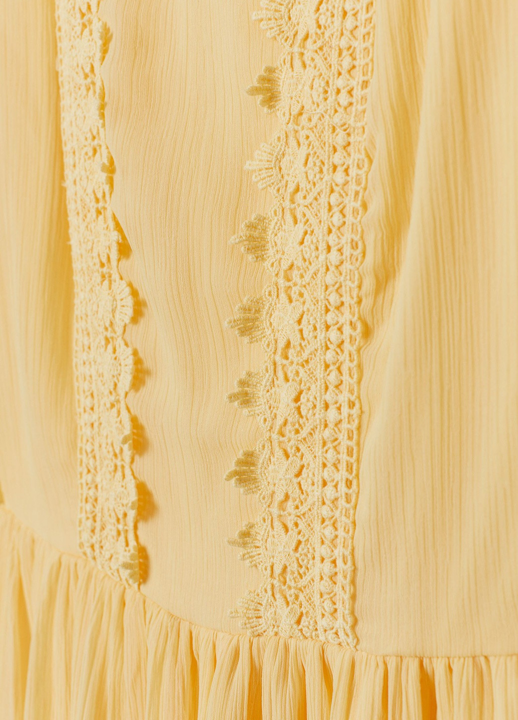 Желтое кэжуал платье H&M однотонное