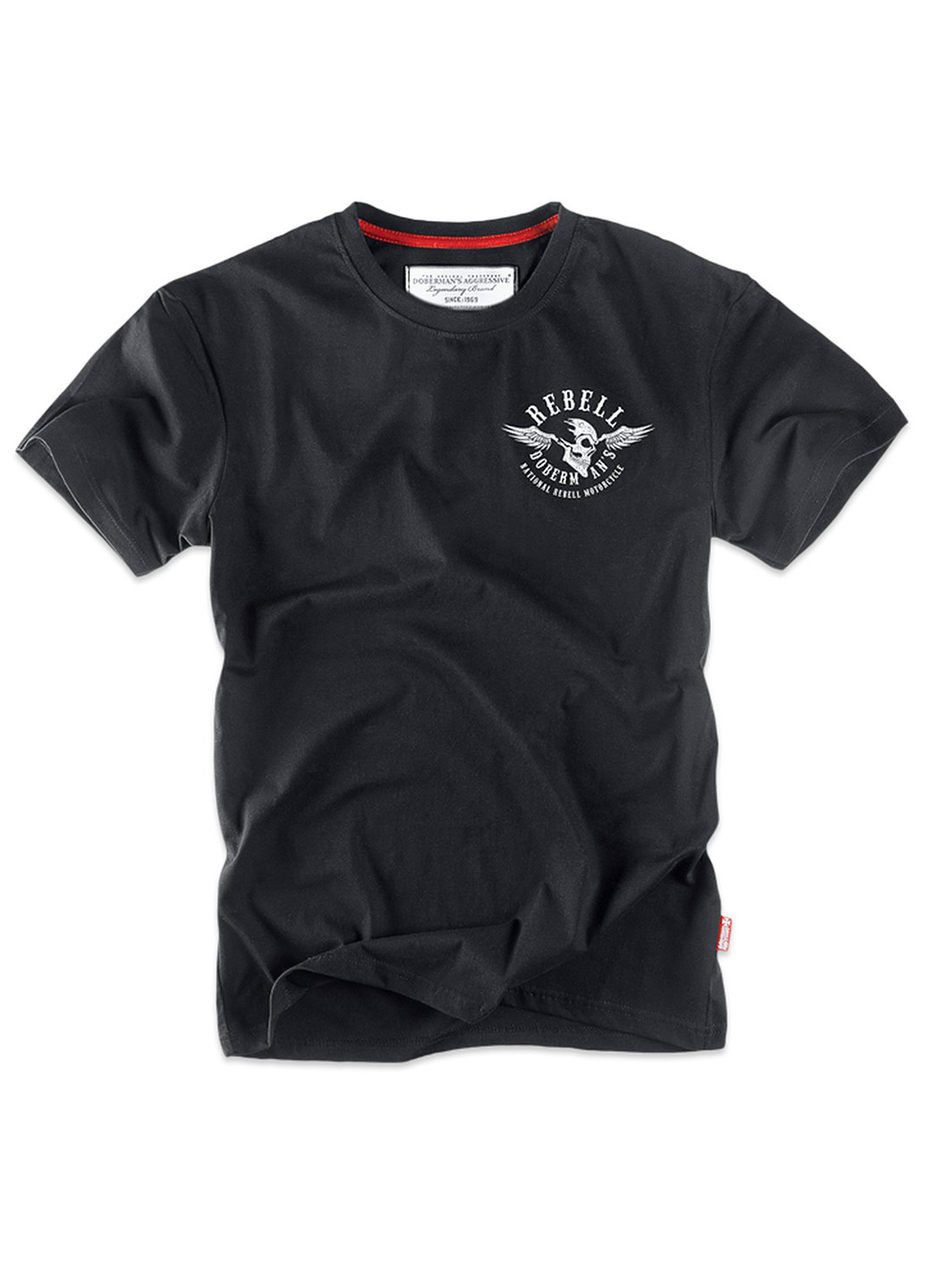 Черная футболка dobermans rebell ts163bk Dobermans Aggressive