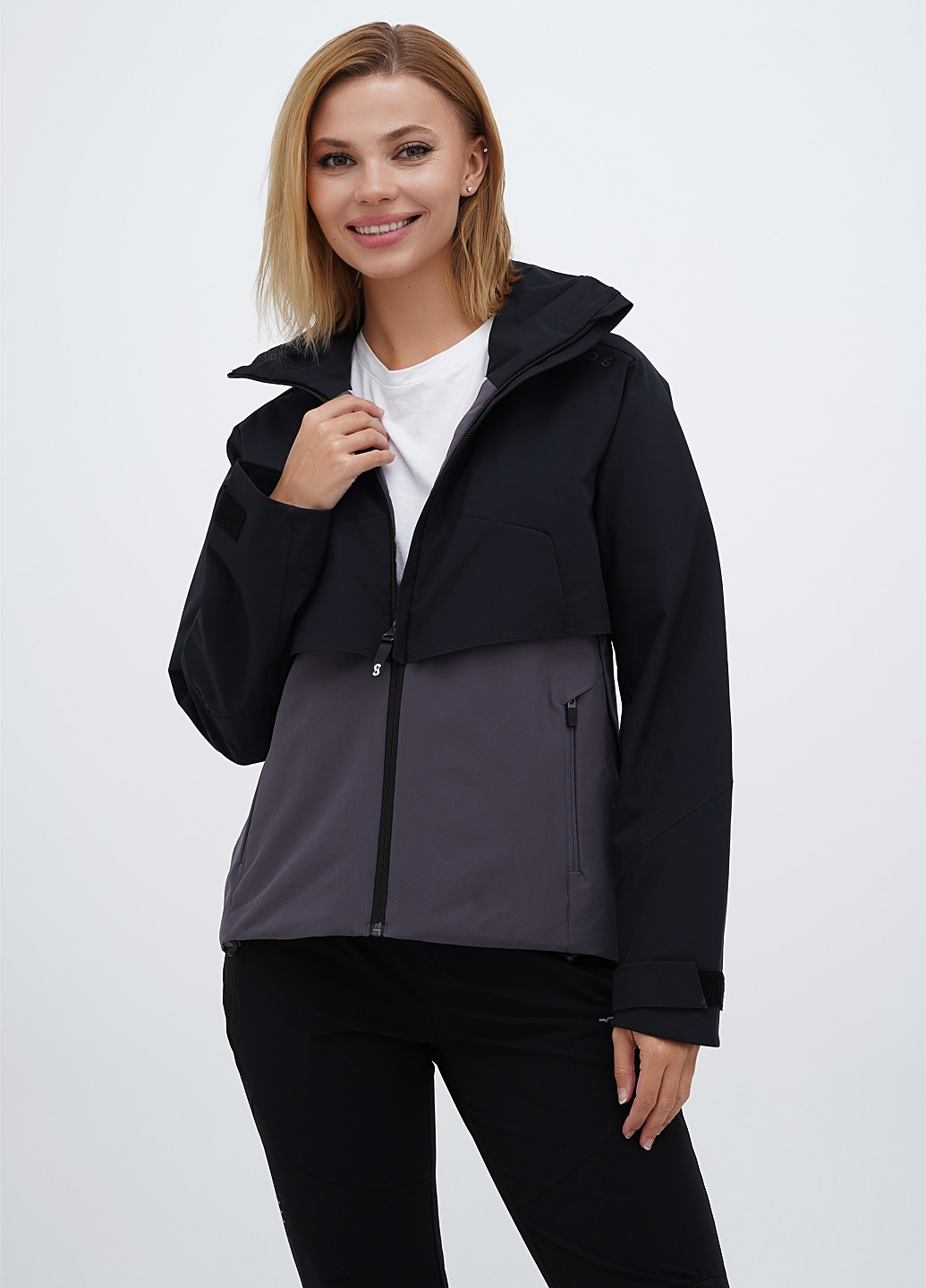 Темно-серая демисезонная куртка OROS